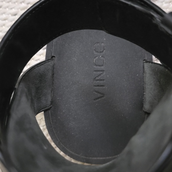 Vince Striped Snake Ankle-wrap Sandals - Picture 9 of 11